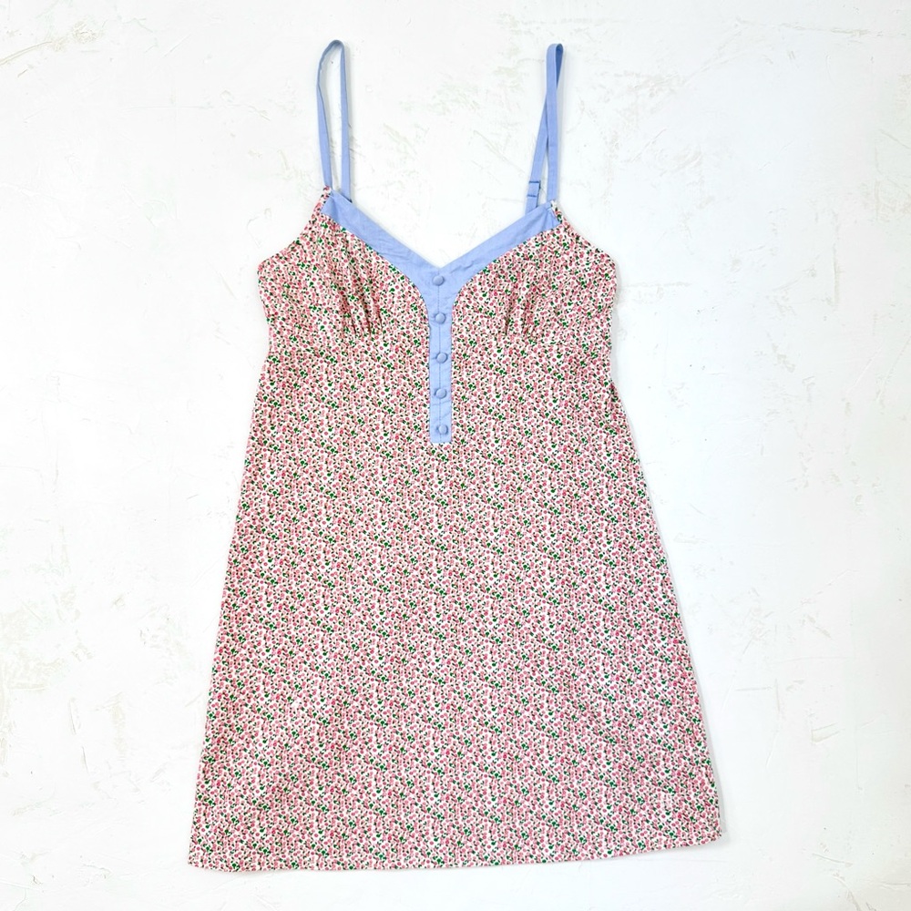 3/$20 Tommy Hilfiger Cottagecore Floral Mini Slip Dress –Vintage Chemise Size S